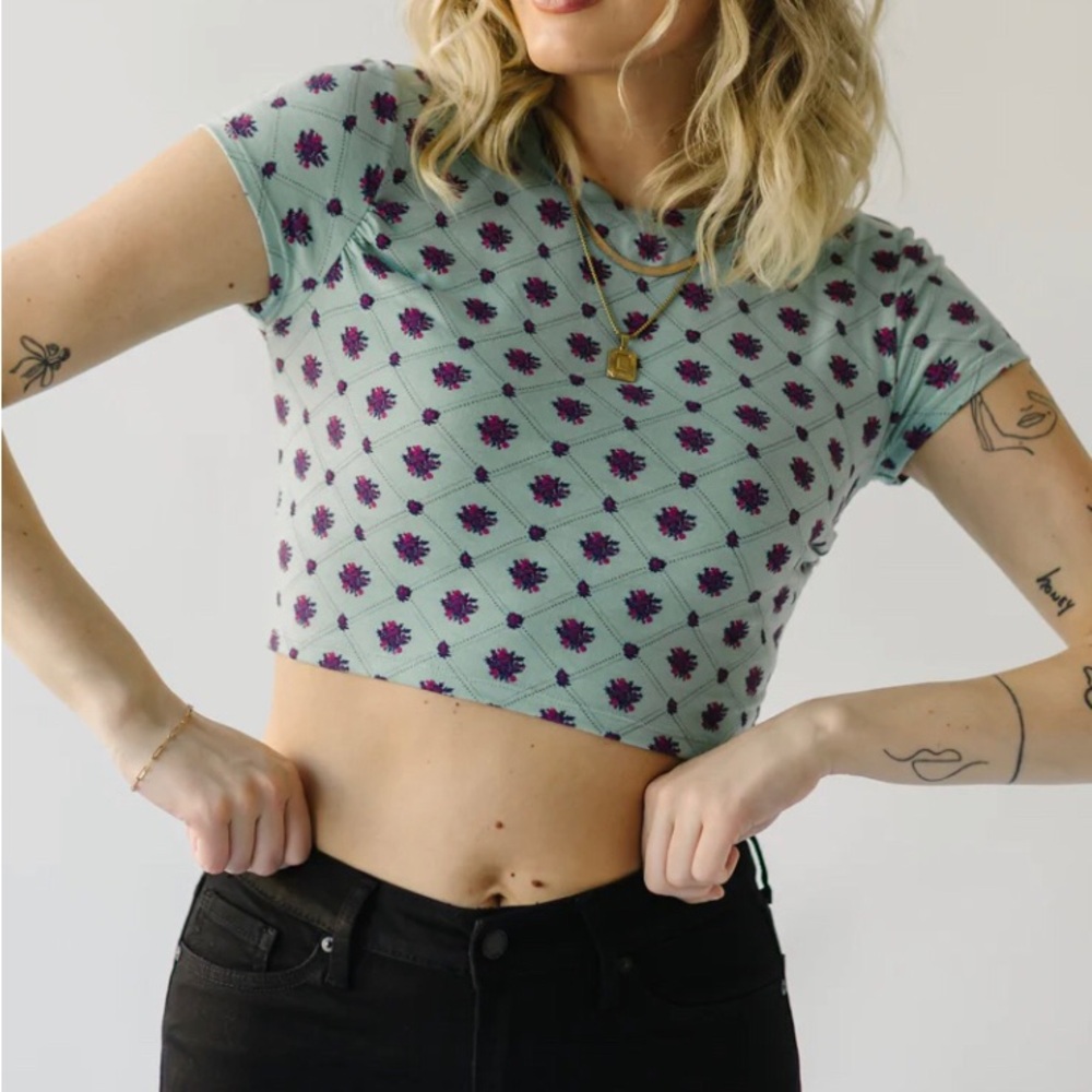 Free People Intimately Mix It Up Baby Tee